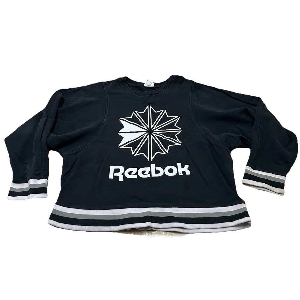 Vintage Reebok Classic Black Crewneck Graphic Sweatshirt‎ Size L